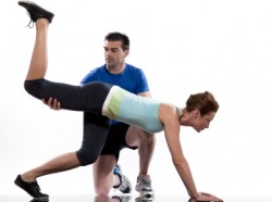 Jersey City Personal Trainer Helping a Client