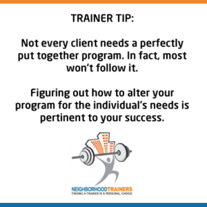 personal training program design