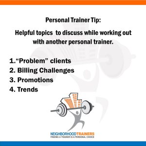 workout with another personal trainer