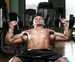 incline dumbbell chest press