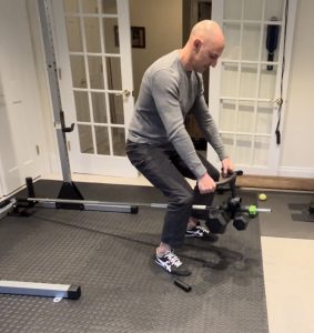 landmine exercises performed using Dualbell and dumbbells
